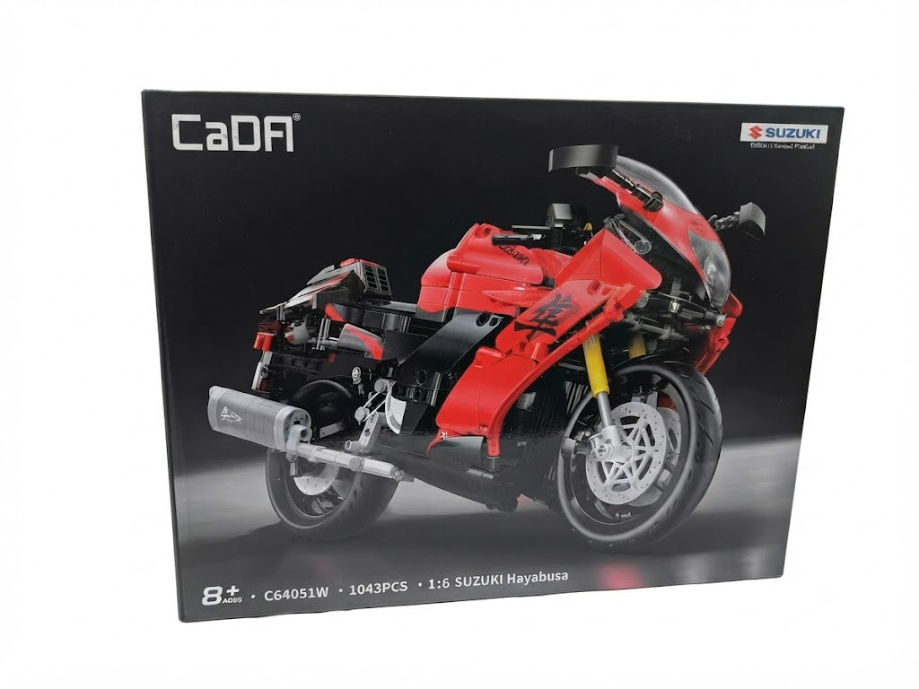 CADA C64051W MOTOR CYCLE BUILDING BLOCK SET 1:6 SUZUKI HAYABUSA 1043PCS OFFICIAL LICENSED