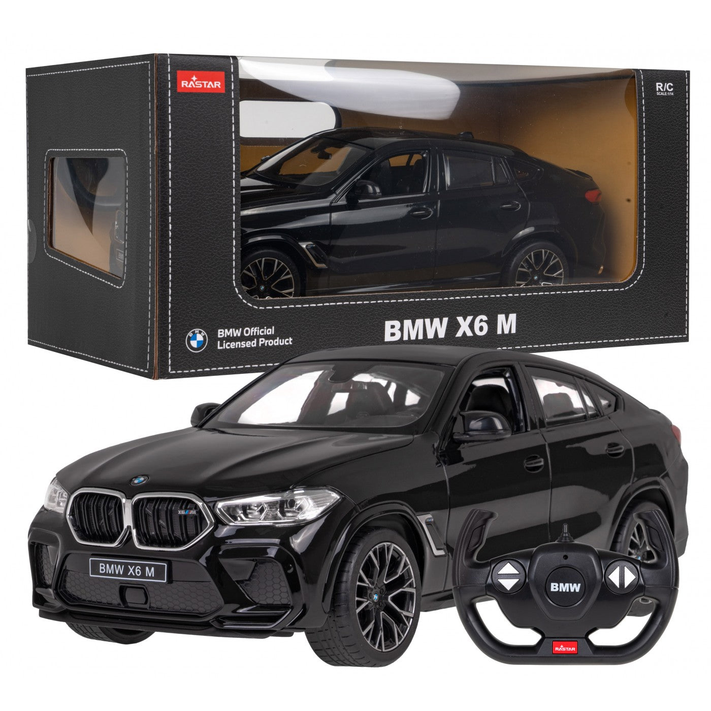 RASTAR BMW X6 M 99200 RC CAR 1/14 SCALE (BLACK)