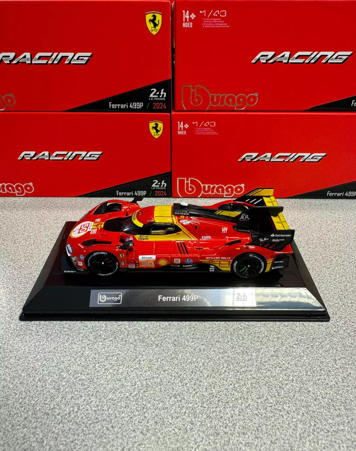 BBURAGO FERRARI 499P/2024  2.H LEMANS 1/43 DIECAST MODEL CAR (18-36316)