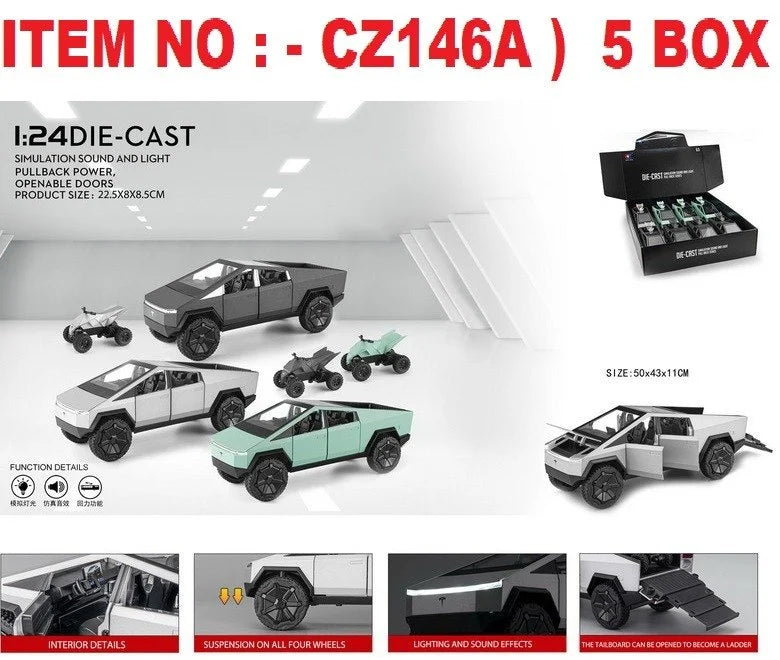 DIECAST SERIES CAR 1/24 SCALE CHEZHI ALLOY MODEL -CZ146A