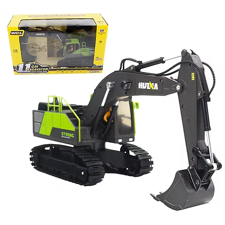 HUINA 1661 1:18 DIE-CAST METAL RC EXCAVATOR – 11CH WITH 13 FUNCTIONS