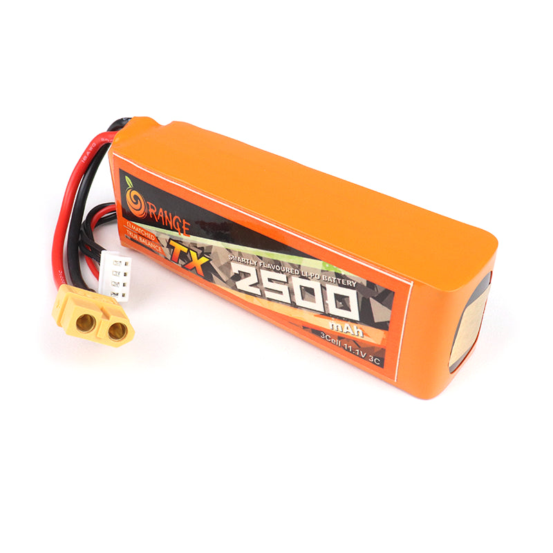 Orange 11.1V 2500mAh 3C 3S (TX) Lithium Polymer Battery Pack