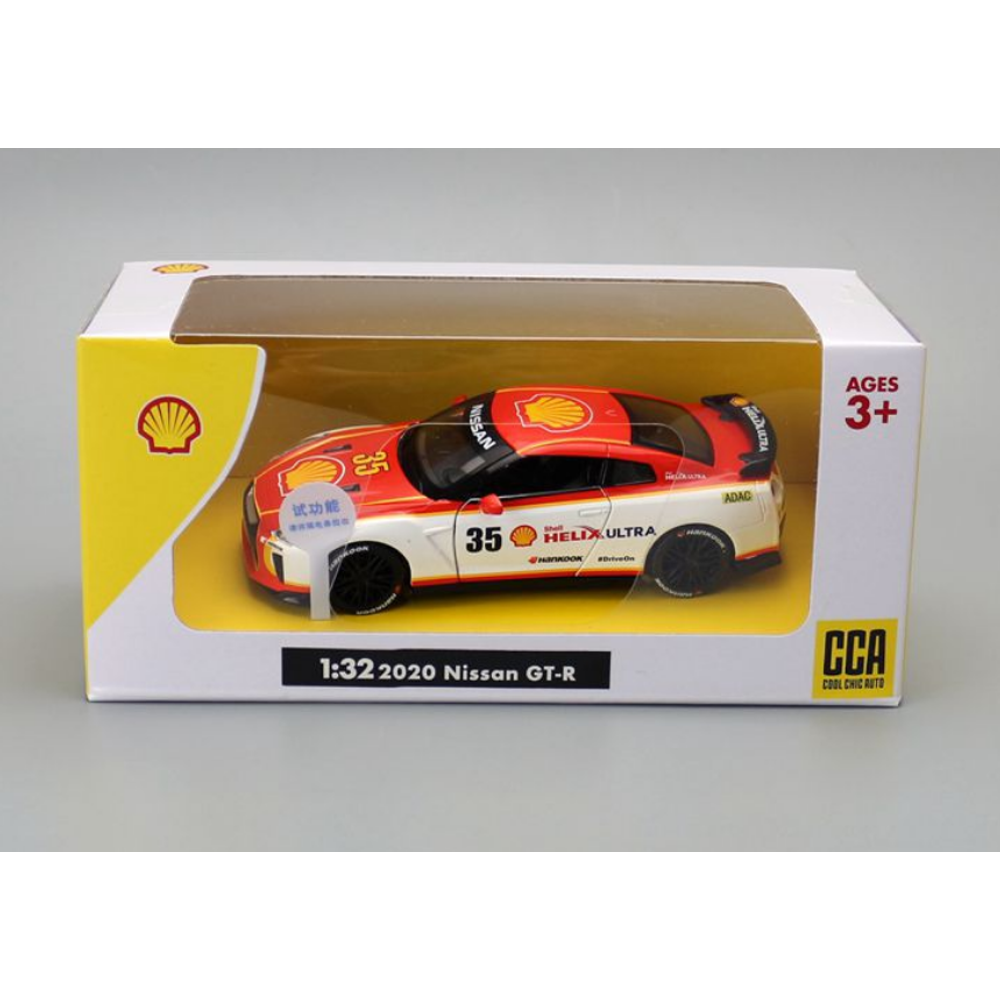 CCA 2020 NISSAN GT-R (R35) 1:42 SCALE (WHITE&RED)