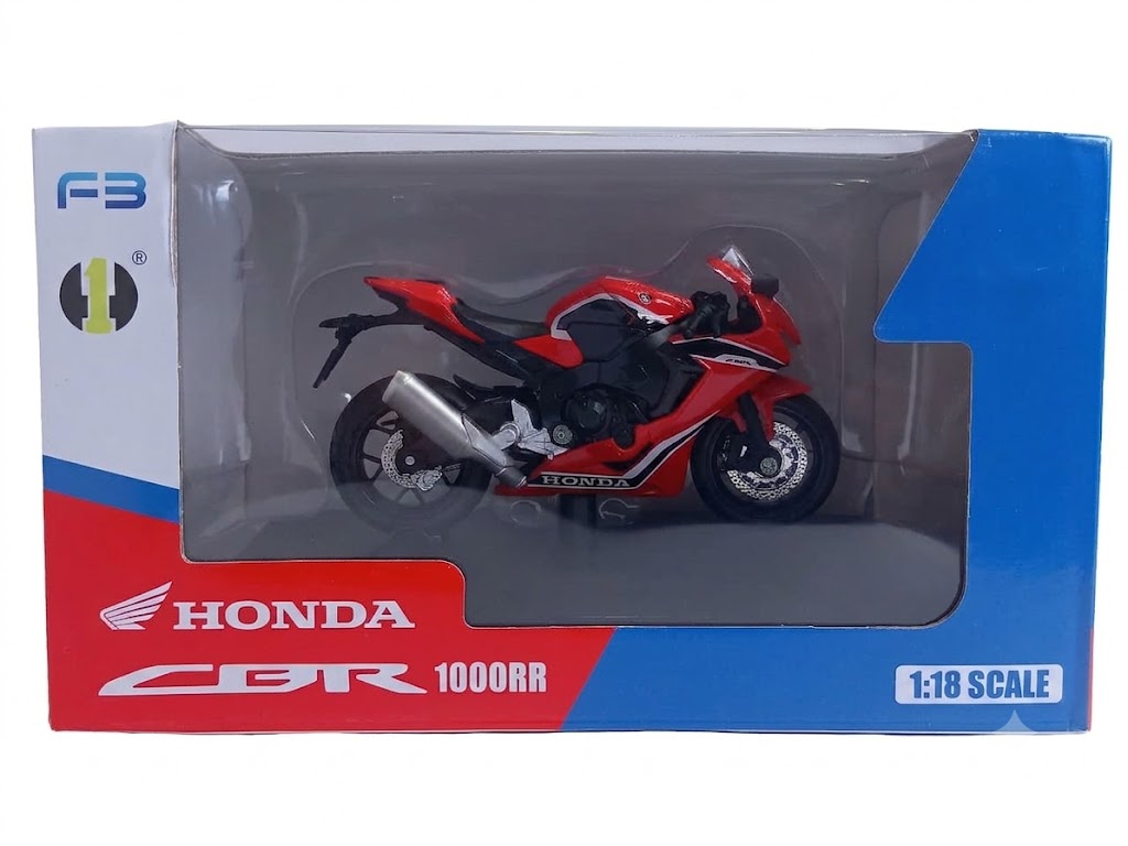 F3 HONDA CBR 1000RR M18-2B 1:18 HONDA DIE-CAST BIKE MODEL RED / BLACK