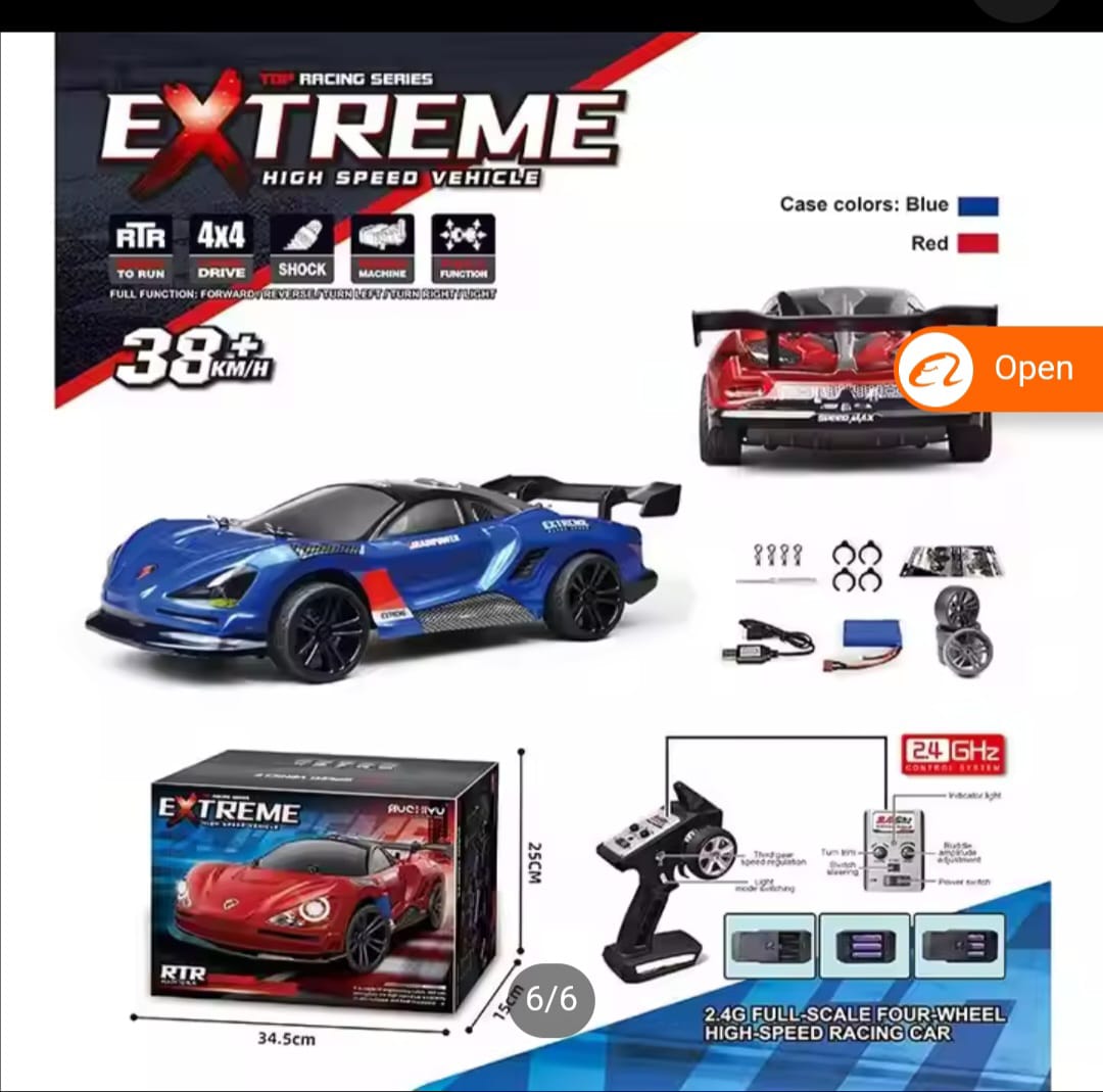 EXTREME HIGH SPEED 4X4 RTR 1/16 ELECTRIC DRIFT CAR RED SUCHIYU SCY 16301