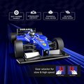 MIRANA F1R SUPER CAR APP & REMOTE CONTROL SUPER CAR - 1.5X NITRO BOOST, IN-BUILT BLUETOOTH SPEAKER, 2000 MAH C TYPE USB RECHARGEABLE BATTERY, DUAL MOTOR & SOFT RUBBER WHEELS SCALE 1:16 (BLUE)