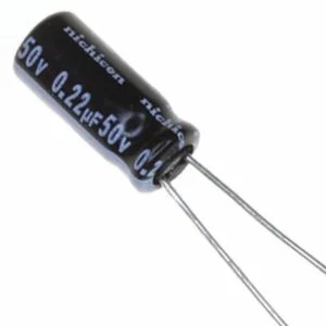 0.22µF 50V Electrolytic Capacitor (Pack of 50)