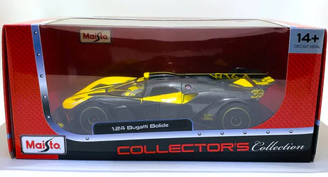 MAISTO BUGATTI BOLIDE 1/24 YELLOW  DIE CAST MODEL