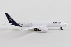 AIRPLANE DIECAST LUFTHANSA D-AIXA AIRBUS A350-900 WITH LED LIGHT DISPLAY 47CM