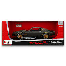 1978 Pontiac Firebird Trans Am Black with Gold Graphics Maisto 1/18