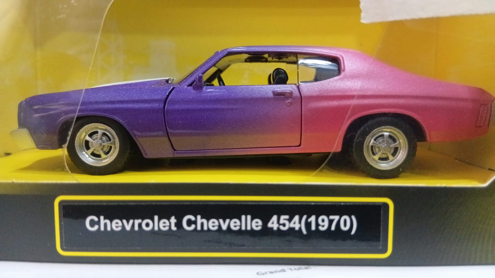 CCA 1:36 12019 CHEVROLET CHEVELLE 454(1970) DIECAST MODEL
