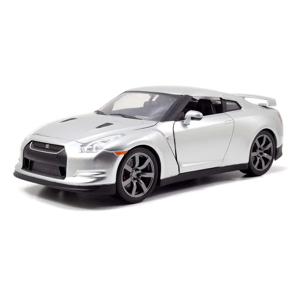 JADA BRAIN's NISSAN GTR GREY  DIECAST CAR MODEL