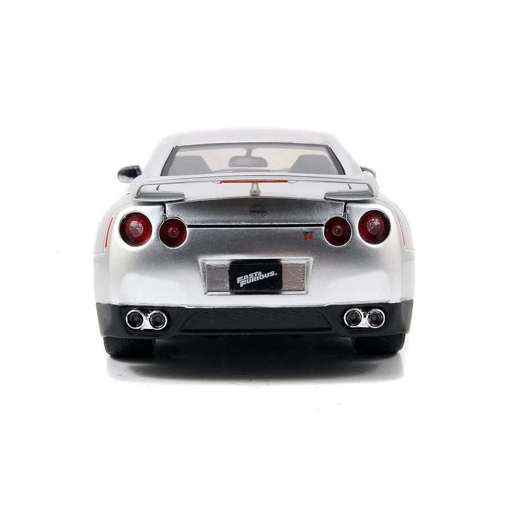 JADA BRAIN's NISSAN GTR GREY  DIECAST CAR MODEL