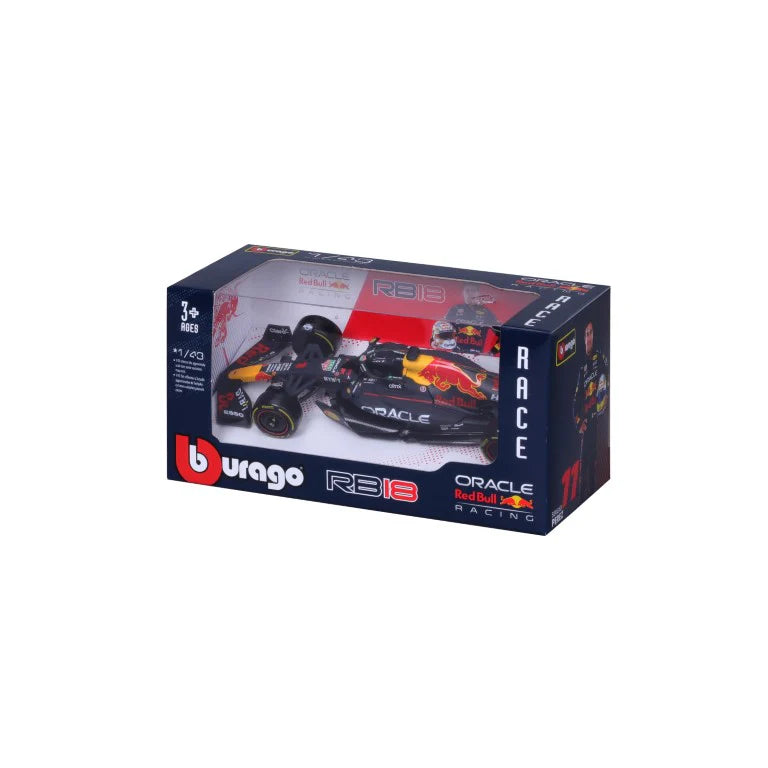 BBURAGO 1/24 2022 RED BULL RB18 #1 MAX VERSTAPPEN FORMULA 1 CAR MODEL