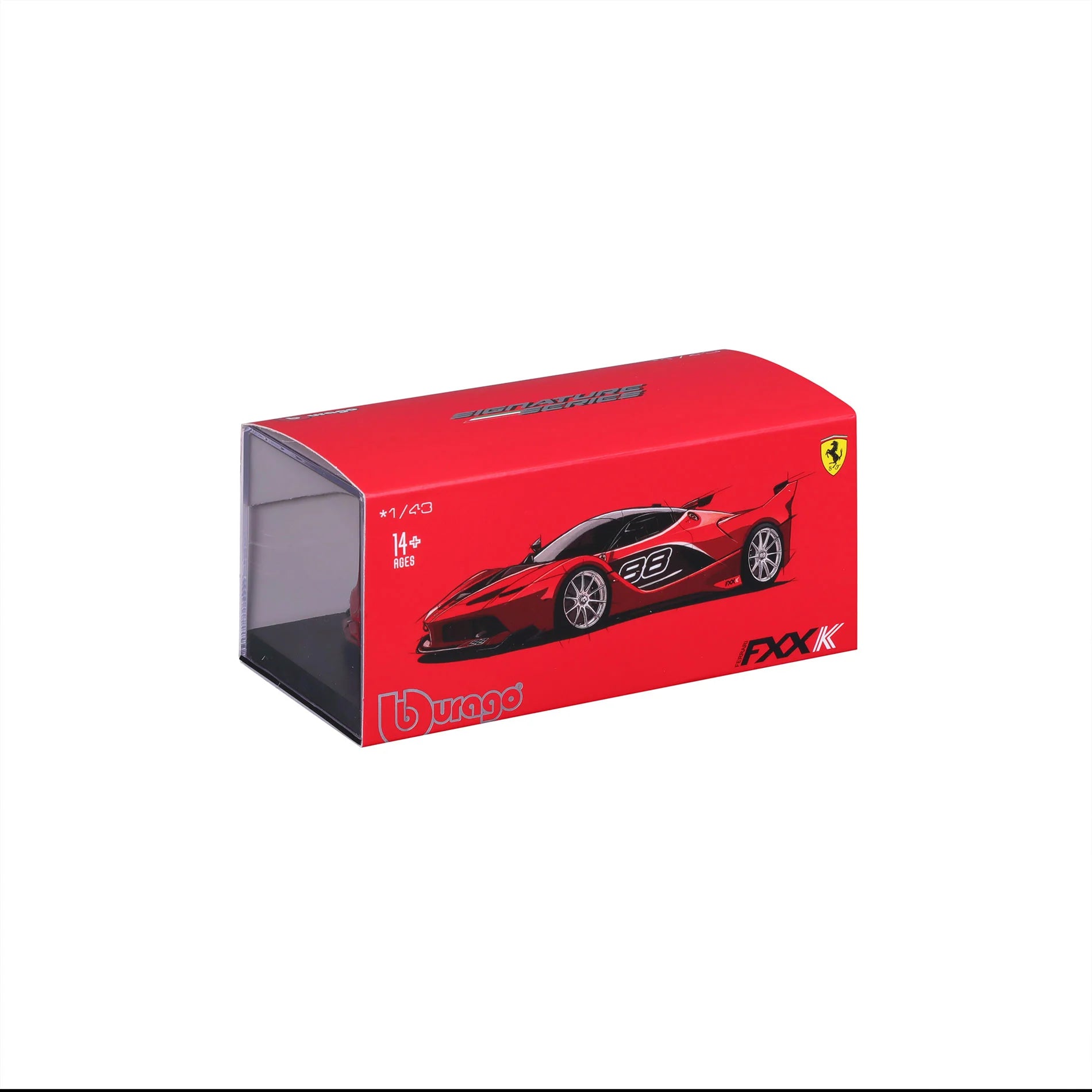 BBURAGO SIGNATURE SERIES 1/43 SCALE FERRARI FXX K DIECAST CAR MODEL  (RED)