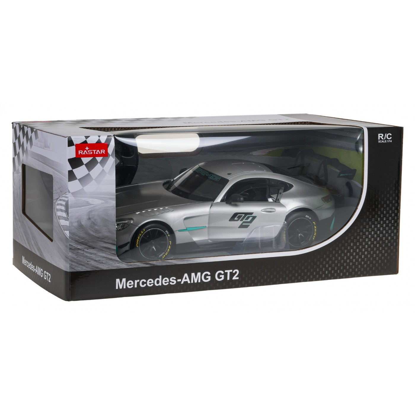 RASTAR MERCEDES-AMG GT2 10220 RC 1/14 SCALE (SILVER)