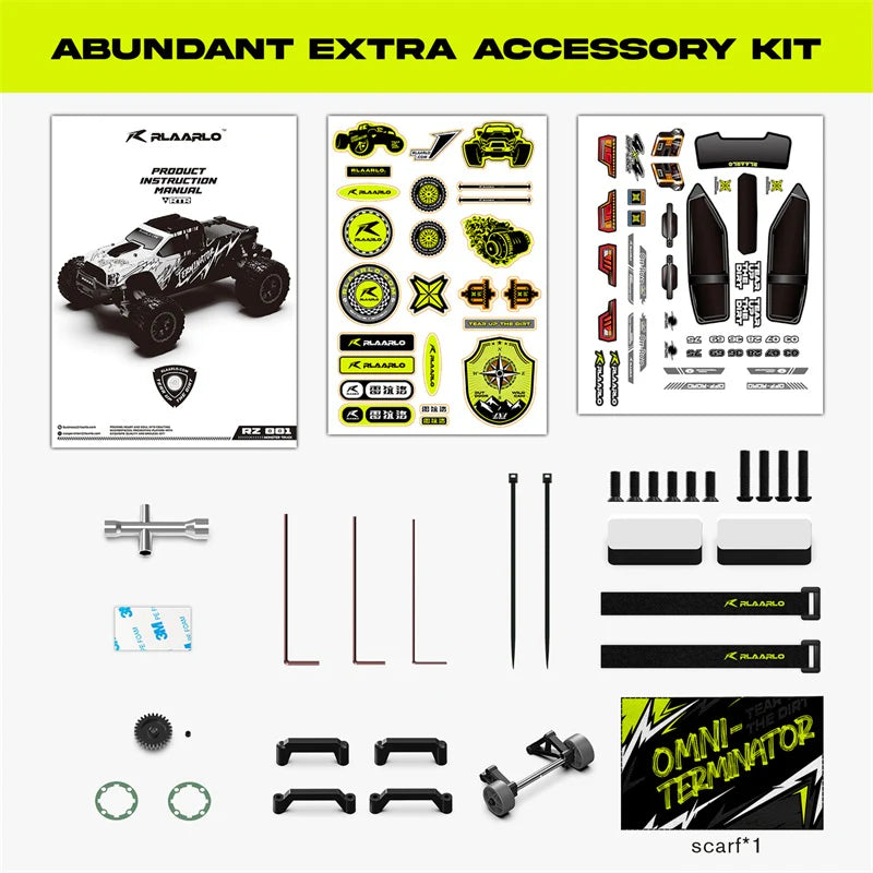 RLAARLO 4WD RC CAR 1/10 RTR ALLOY VERSION OMNI TERMINATOR RZ001G-A