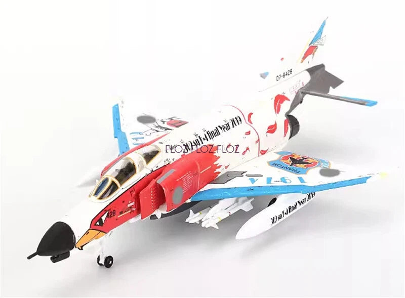 JC WING DIECAST AIRPLANE F-4EJ PHAHTOM WHITE 1/144
