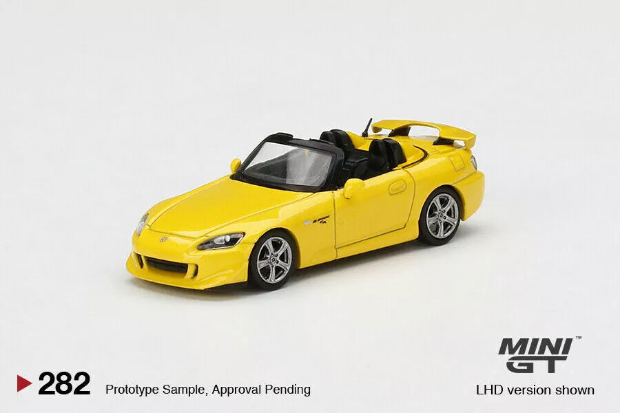 MINI GT 1/64 SCALE HONDA S2000 TYPE S (NEW INDY YELOW PEARL) NO:282