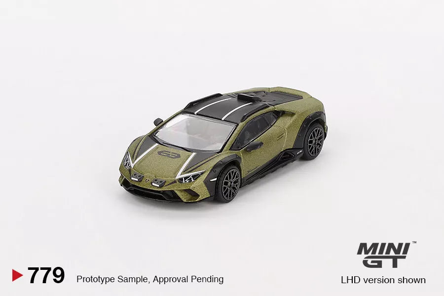 MINI GT 1/64 SCALE LAMBORGHINI HURACAN STERRATO (VERDE GEA MATT) NO:779