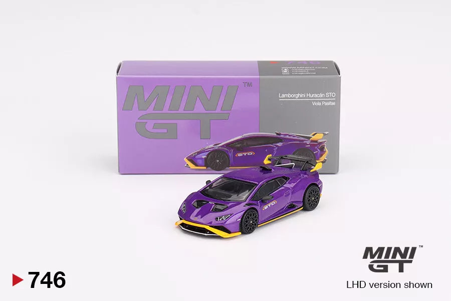 MINI GT 1/64 SCALE LAMBORGHINI HURACAN ST0 (VIOLA PASIFAE) NO:746