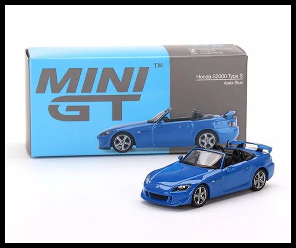 MINI GT 1/64 SCALE HONDA S2000 TYPE S APEX BLUE NO:376