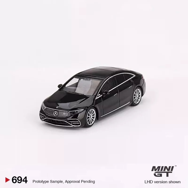 MINI GT 1/64 SCALE MERCEDES-BENZ EQS 580 4MATIC (BLACK) NO:694
