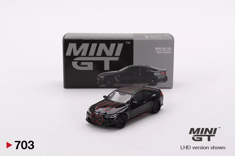 MINI GT 1/64 SCALE BMW M4 CSL (BLACK SAPPHIRE) NO:703