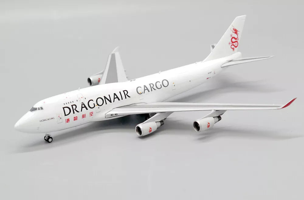 DIE CAST AIRPLANE DRAGONAIR KARGO BOEING 747-400 (BCF) SCALE 1/400 JET MODEL B-KAF