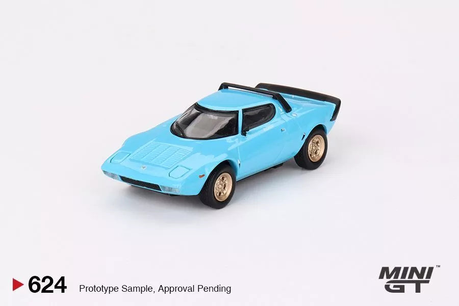MINI GT 1/64 LANCIA STRATOS HF STRADALE (AZZURO CHIARO) NO:624