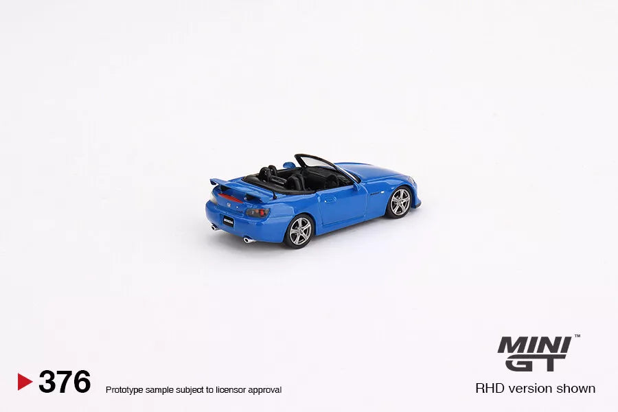 MINI GT 1/64 SCALE HONDA S2000 TYPE S APEX BLUE NO:376