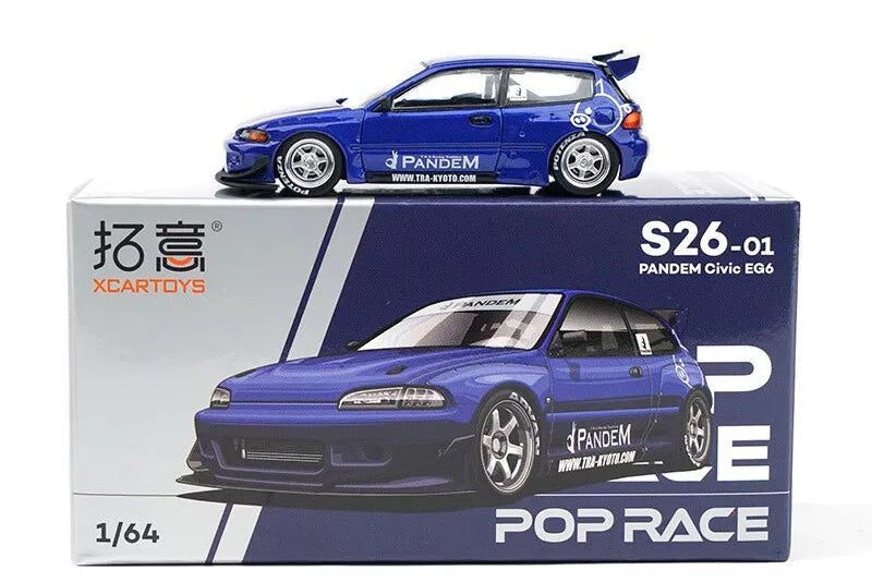 POP RACE PANDEM CIVIC EG6 1/64 SCALE NO:S26-01