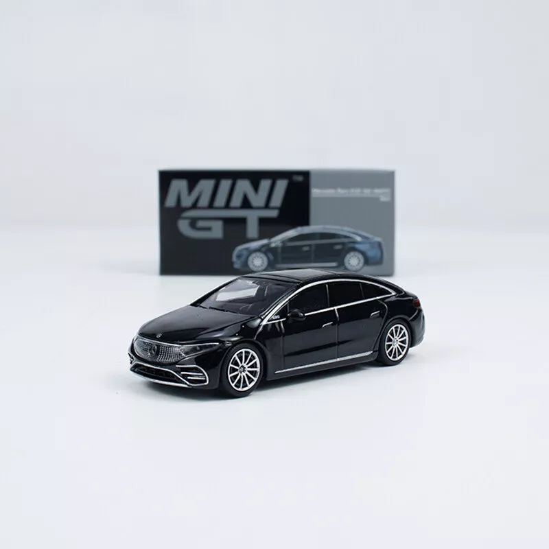 MINI GT 1/64 SCALE MERCEDES-BENZ EQS 580 4MATIC (BLACK) NO:694