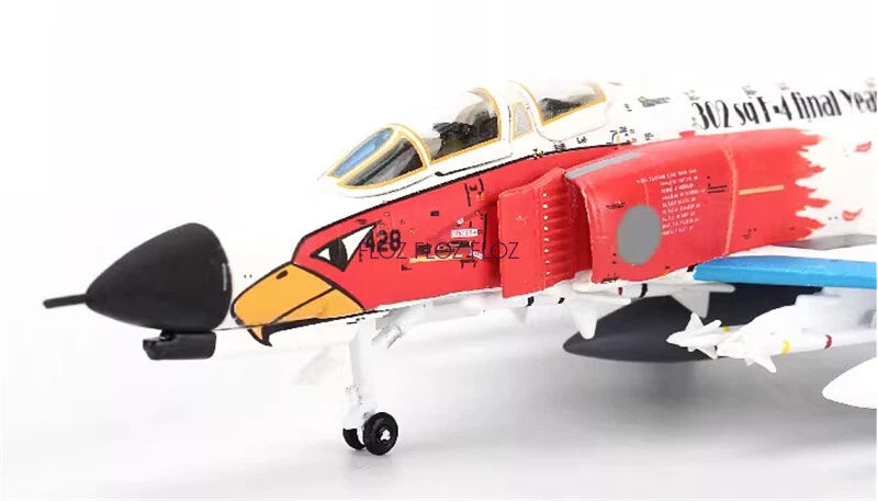 JC WING DIECAST AIRPLANE F-4EJ PHAHTOM WHITE 1/144