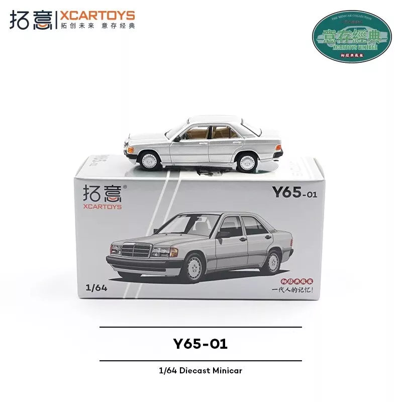 XCARTOYS 1/64 MERCEDES-BENZ 190E SILVER Y65-01