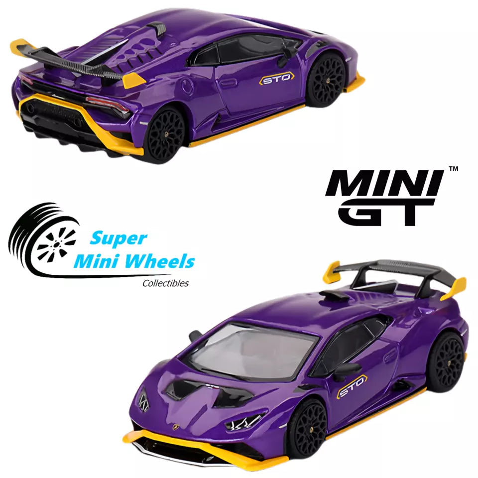 MINI GT 1/64 SCALE LAMBORGHINI HURACAN ST0 (VIOLA PASIFAE) NO:746