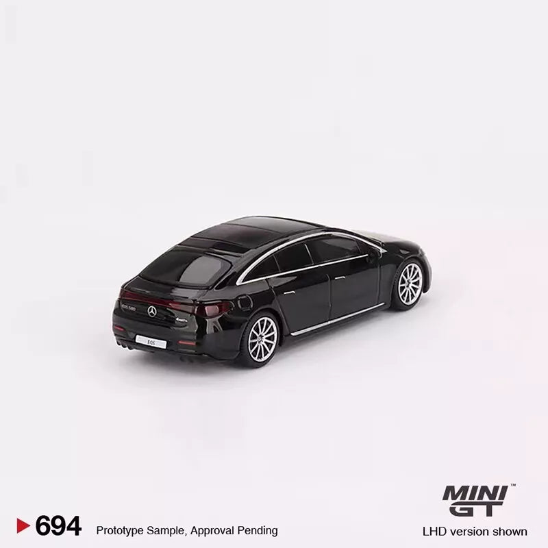 MINI GT 1/64 SCALE MERCEDES-BENZ EQS 580 4MATIC (BLACK) NO:694