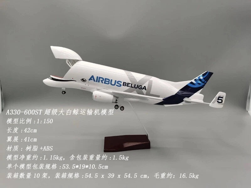 DIE CAST AIRBUS BELUGA A330-743L 1:150 SCALE TRANSPORT PLANE MODEL