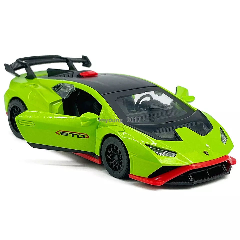 CCA LAMBORGHINI HURACAN STO 1:40 SCALE (GREEN&RED)