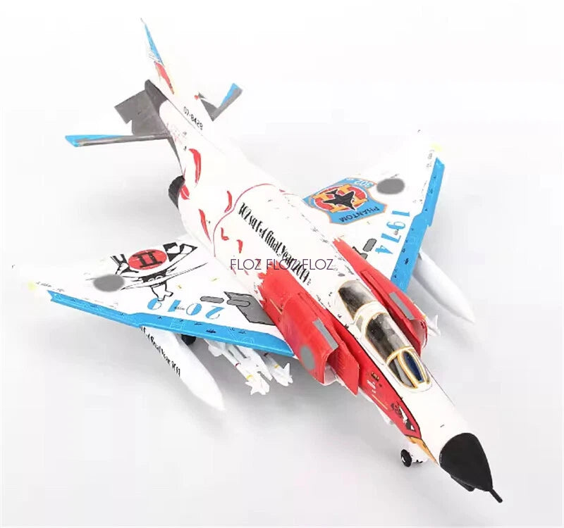 JC WING DIECAST AIRPLANE F-4EJ PHAHTOM WHITE 1/144