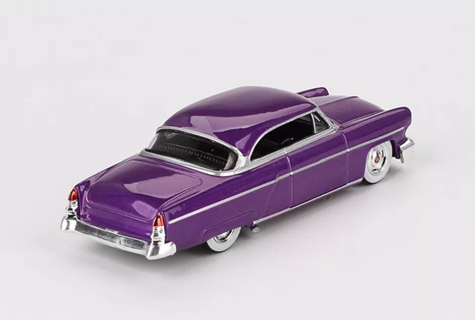 MINI GT 1/64 SCALE LINCOLN CAPRI HOT ROD 1954 PURPLE METALLIC NO:757