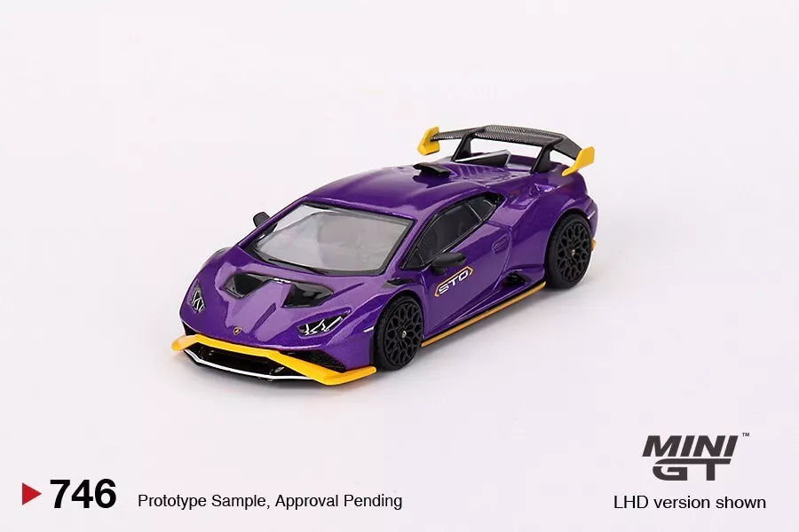 MINI GT 1/64 SCALE LAMBORGHINI HURACAN ST0 (VIOLA PASIFAE) NO:746
