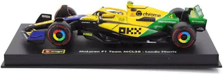 BBURAGO  MCLAREN F1 TEAM MCL38 - LANDO NORRIS  1/43 DIECAST MODEL CAR (18-38214NS)