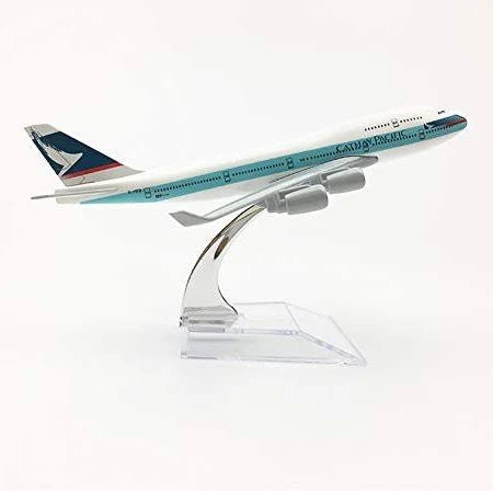 AIRPLANE DIECAST METAL CATHAY B747 16CM