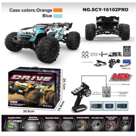 DRIVE SCY 16102 PRO 1/16 SUCHIYU 4WD RC CAR BLUE