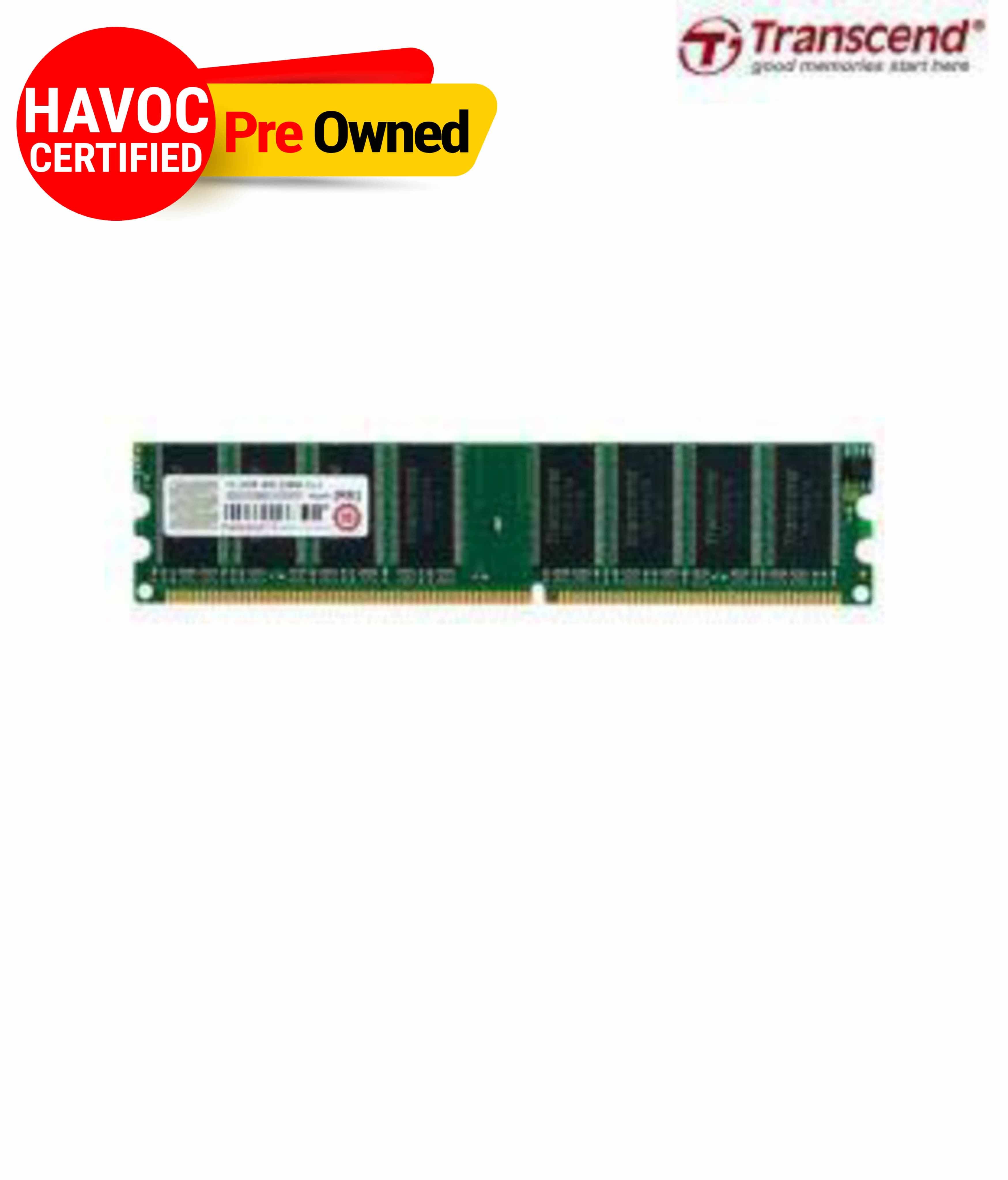 DDR 1GB 400MHZ TRANSCEND(QUALITY PRE OWNED)