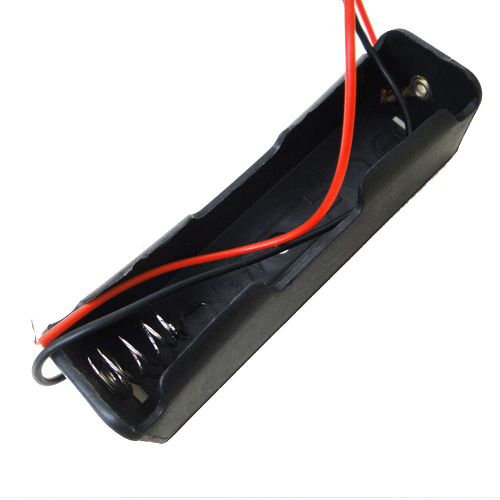 Black Plastic Storage Box Case Holder For Battery 1 x 18650 Cell Box -2pcs