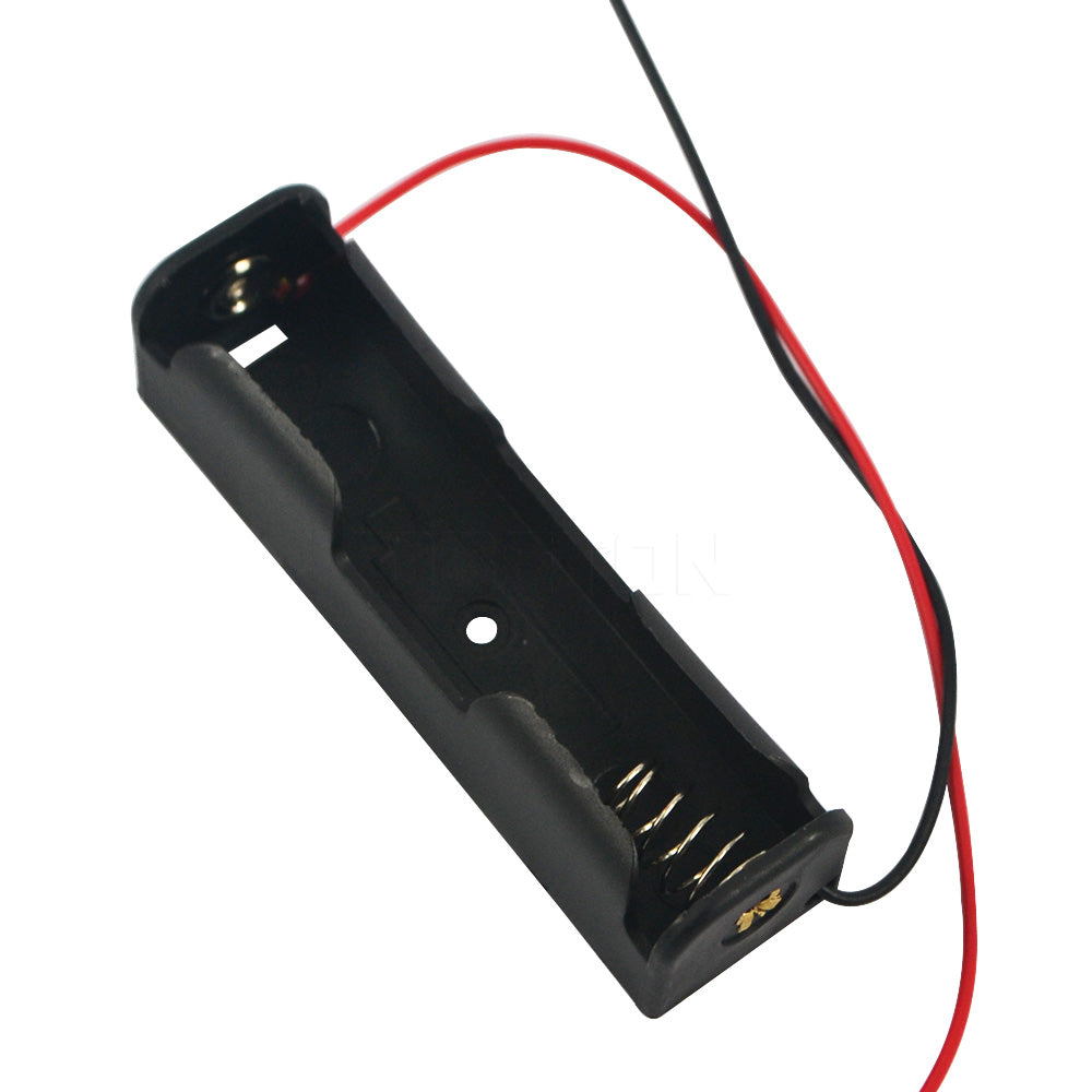 Black Plastic Storage Box Case Holder For Battery 1 x 18650 Cell Box -2pcs