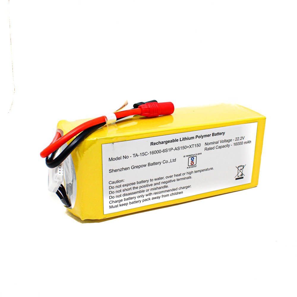 Lemon LIPO 16000mAh 6S 15C/30C Lithium Polymer Battery Pack