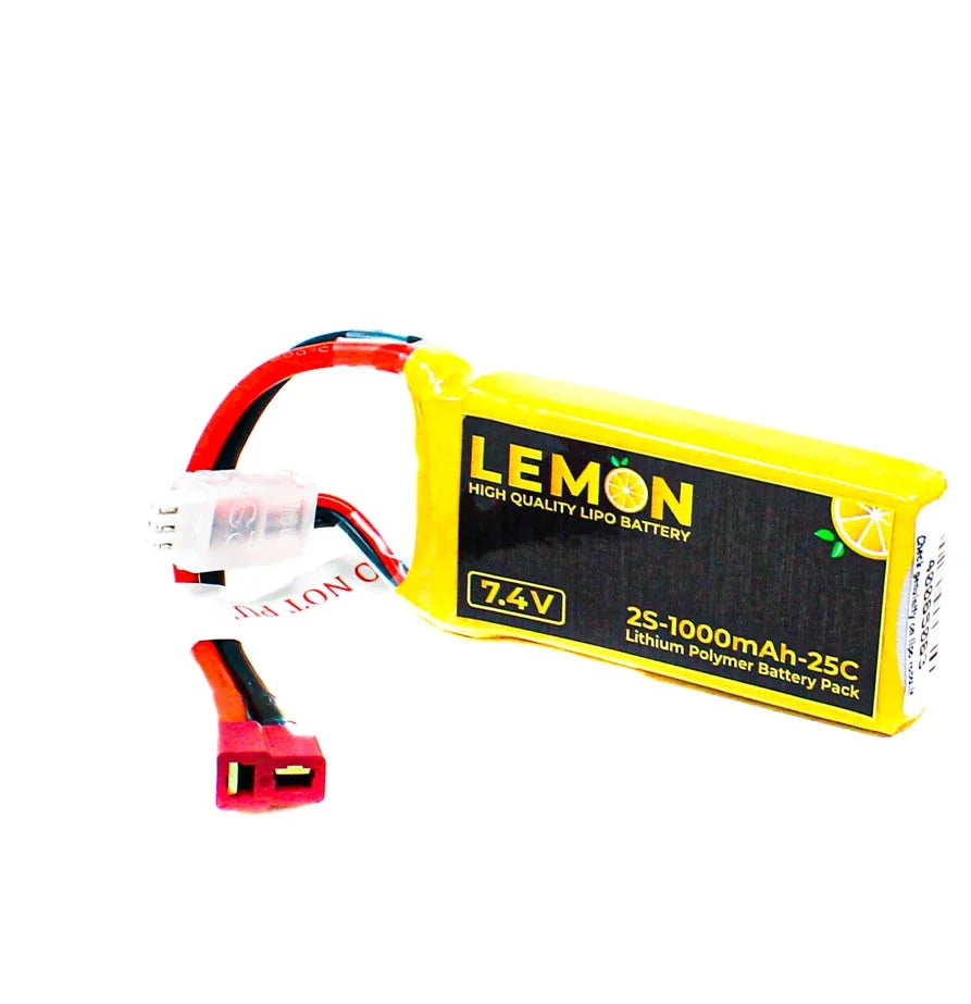 Lemon LIPO 1000mAh 2S 25C/50C Lithium Polymer Battery Pack